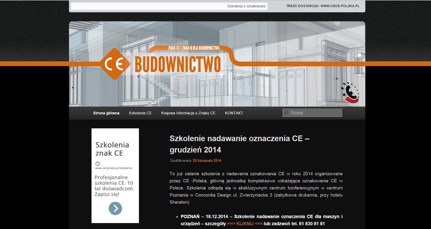 strona startowa ce-budownictwo.pl