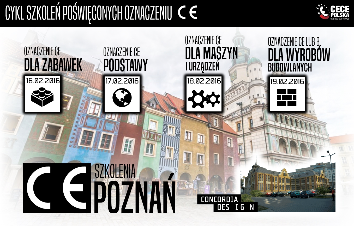 Szkolenia znak CE POZNAŃ i OLSZTYN